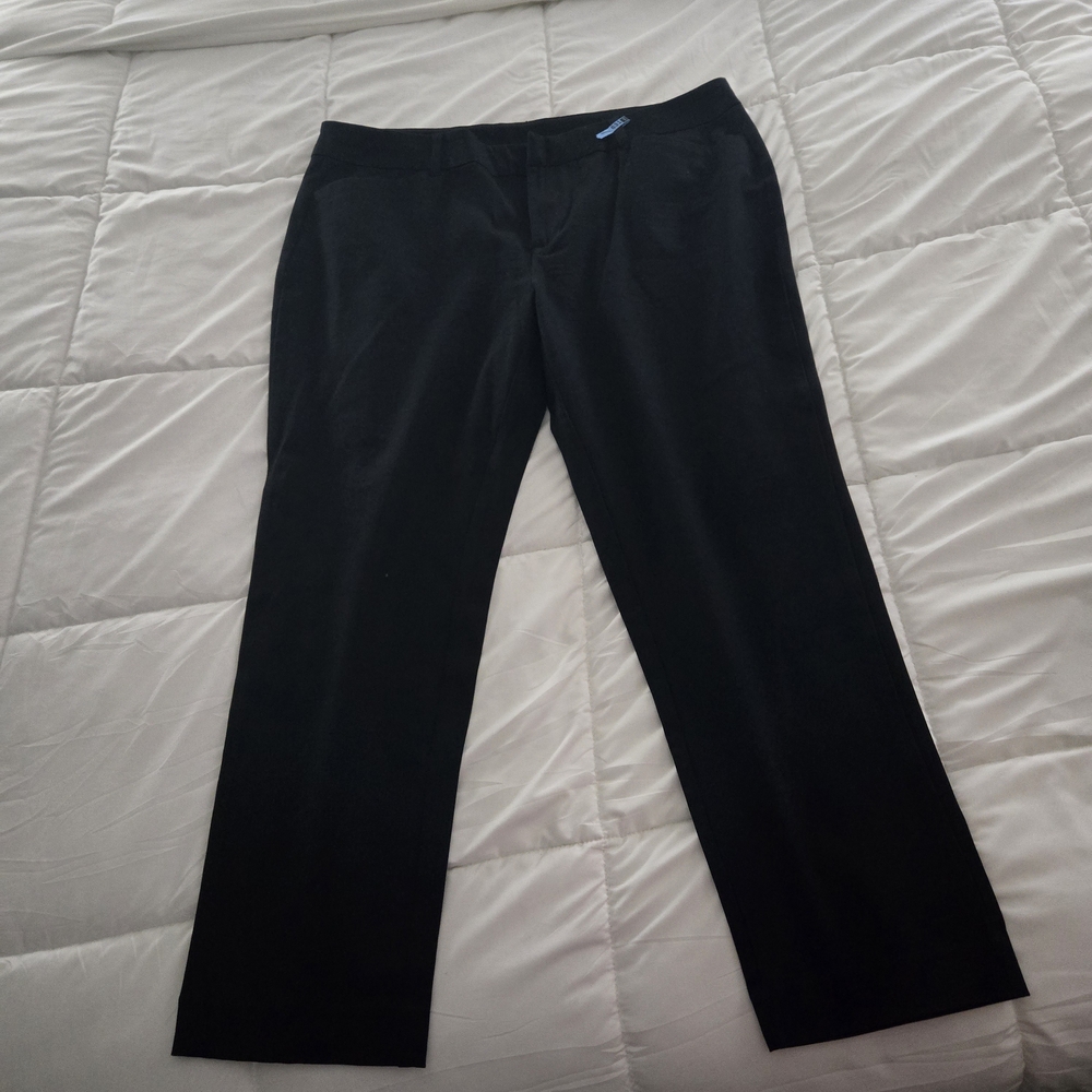 Faded Glory Women's Classic Black Chino Trousers